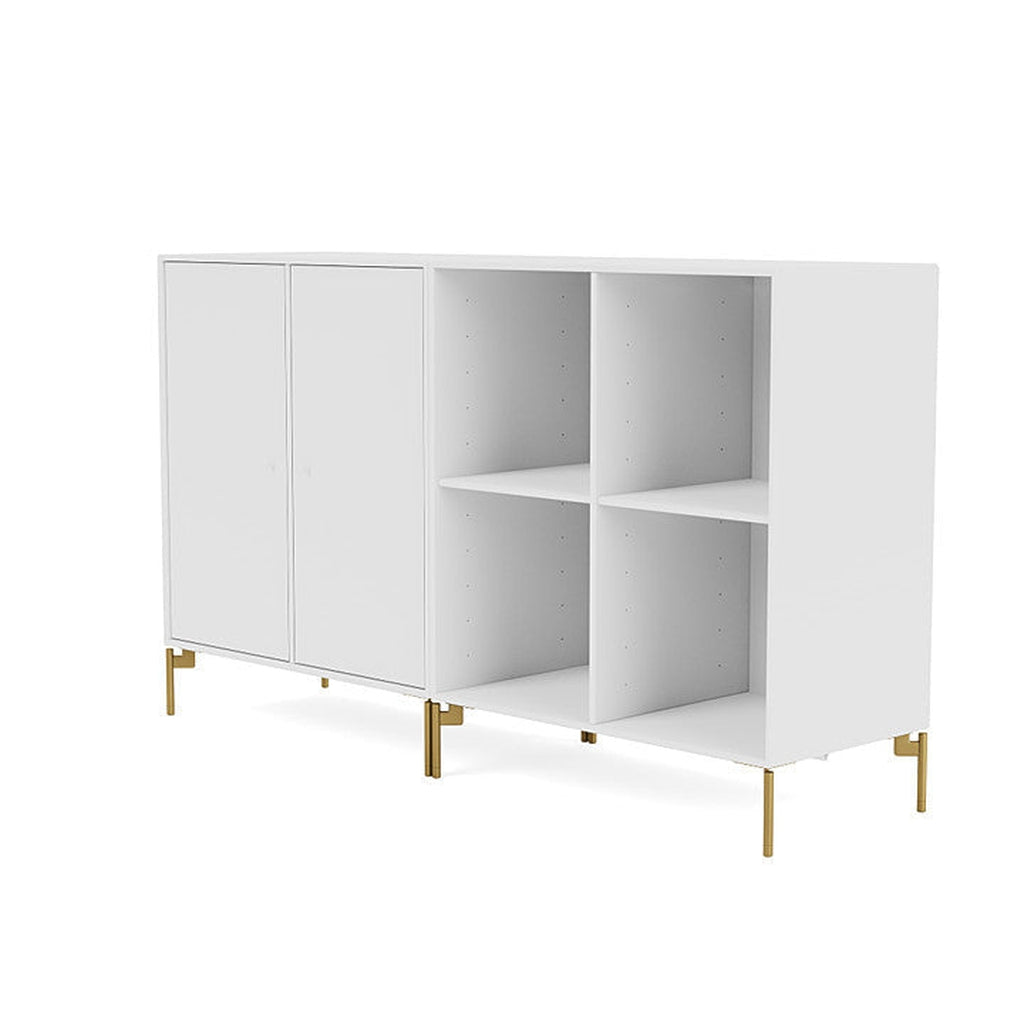 [product_category]-Montana Pair Classic Sideboard With Legs, New White/Brass-Montana Furniture-5714322265065-0000PAIR-101-09-MON-1