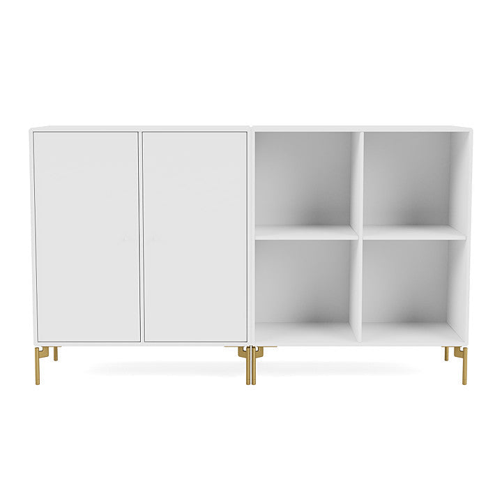 [product_category]-Montana Pair Classic Sideboard With Legs, New White/Brass-Montana Furniture-5714322265065-0000PAIR-101-09-MON-2