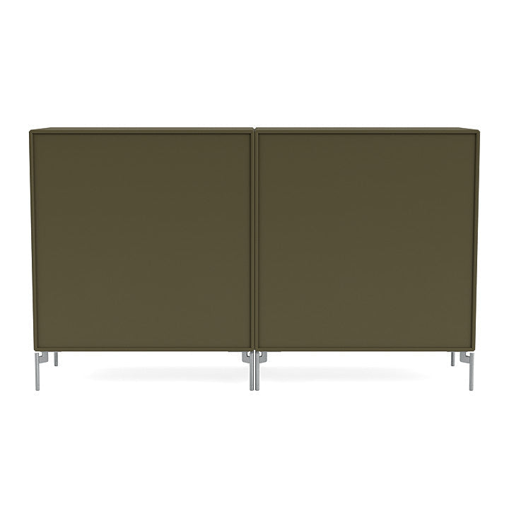 [product_category]-Montana Pair Classic Sideboard With Legs, Oregano/Matt Chrome-Montana Furniture-5714322265393-0000PAIR-139-01-MON-4