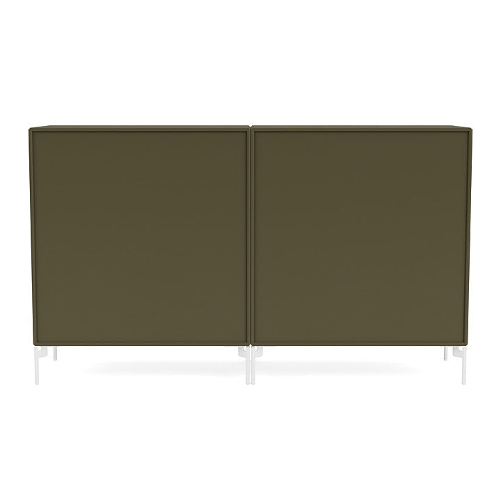 [product_category]-Montana Pair Classic Sideboard With Legs, Oregano/Snow White-Montana Furniture-5714322265409-0000PAIR-139-02-MON-4