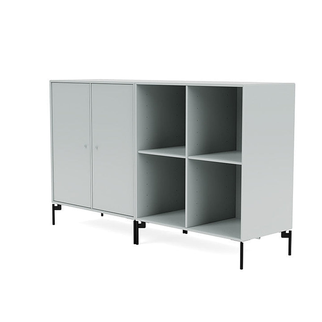 [product_category]-Montana Pair Classic Sideboard With Legs, Oyster/Black-Montana Furniture-5714322266697-0000PAIR-156-03-MON-1