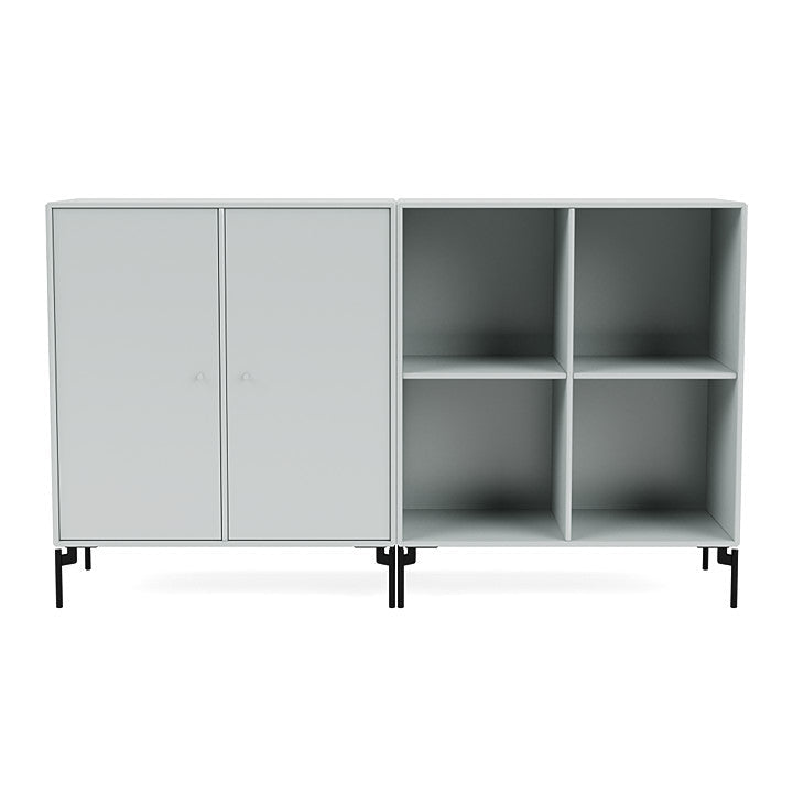 [product_category]-Montana Pair Classic Sideboard With Legs, Oyster/Black-Montana Furniture-5714322266697-0000PAIR-156-03-MON-2
