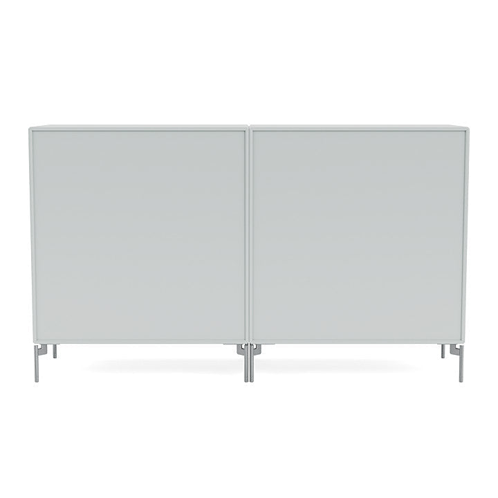 [product_category]-Montana Pair Classic Sideboard With Legs, Oyster/Matt Chrome-Montana Furniture-5714322266673-0000PAIR-156-01-MON-4
