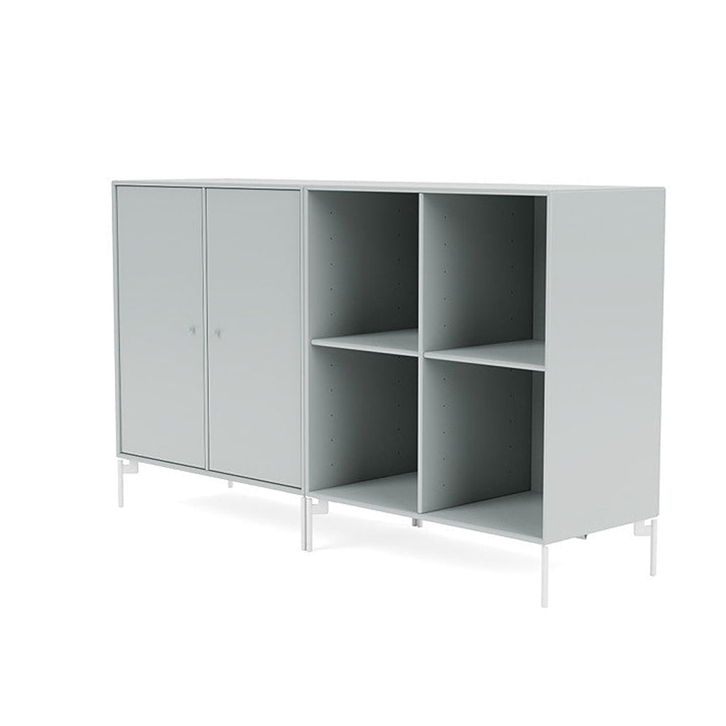 [product_category]-Montana Pair Classic Sideboard With Legs, Oyster/Snow White-Montana Furniture-5714322266680-0000PAIR-156-02-MON-1