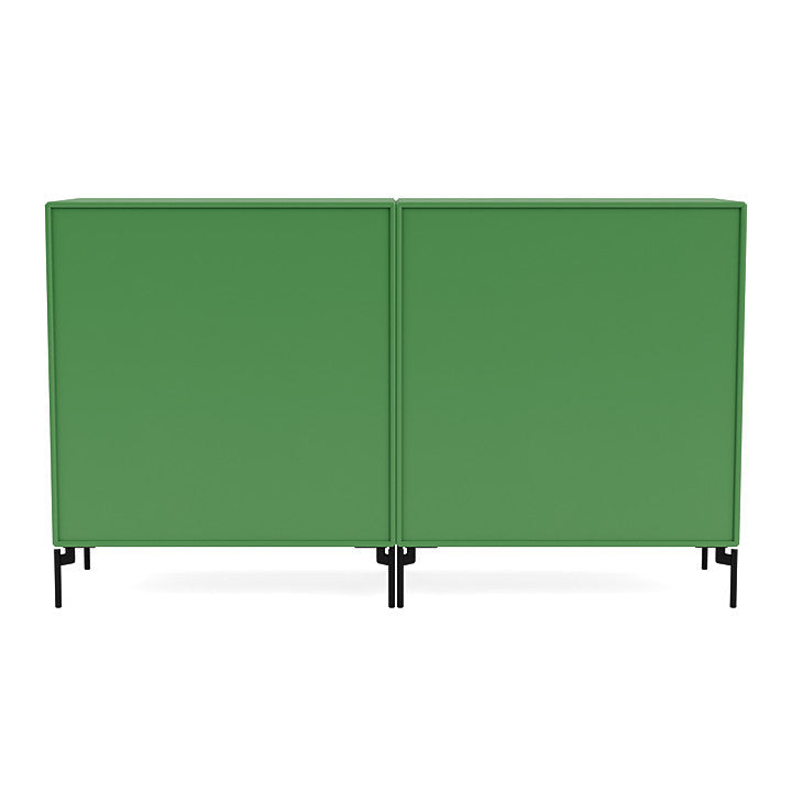 [product_category]-Montana Pair Classic Sideboard With Legs, Parsley/Black-Montana Furniture-5714322266451-0000PAIR-152-03-MON-4
