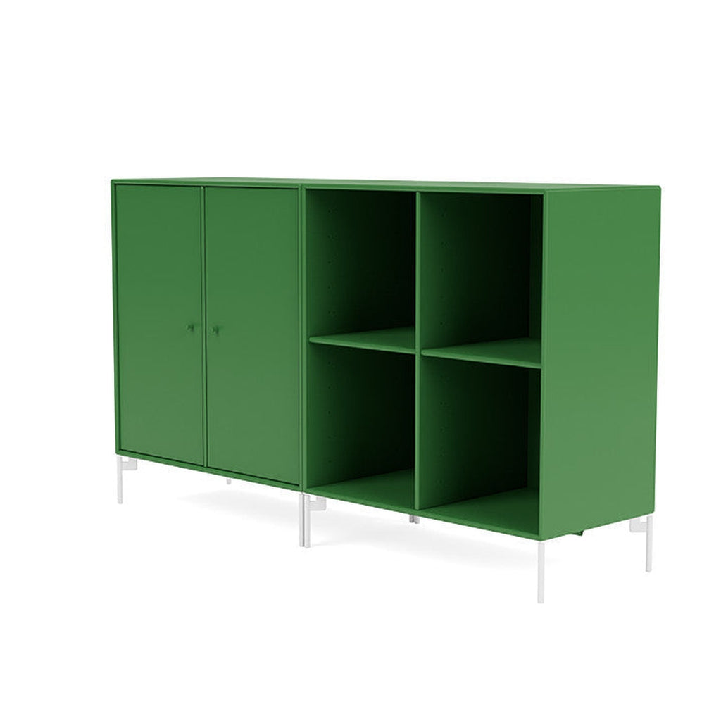 [product_category]-Montana Pair Classic Sideboard With Legs, Parsley/Snow White-Montana Furniture-5714322266444-0000PAIR-152-02-MON-1