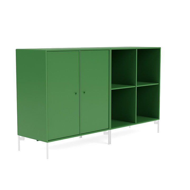 [product_category]-Montana Pair Classic Sideboard With Legs, Parsley/Snow White-Montana Furniture-5714322266444-0000PAIR-152-02-MON-3