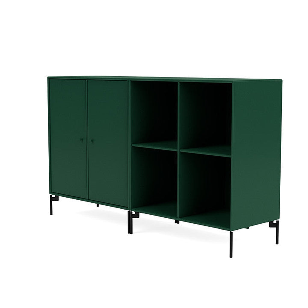[product_category]-Montana Pair Classic Sideboard With Legs, Pine/Black-Montana Furniture-5714322265171-0000PAIR-136-03-MON-1