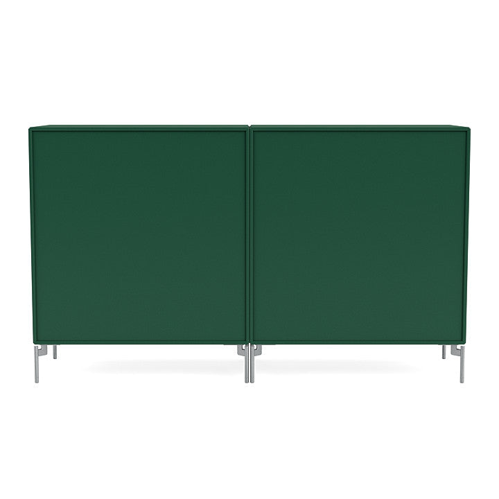 [product_category]-Montana Pair Classic Sideboard With Legs, Pine/Matt Chrome-Montana Furniture-5714322265157-0000PAIR-136-01-MON-4