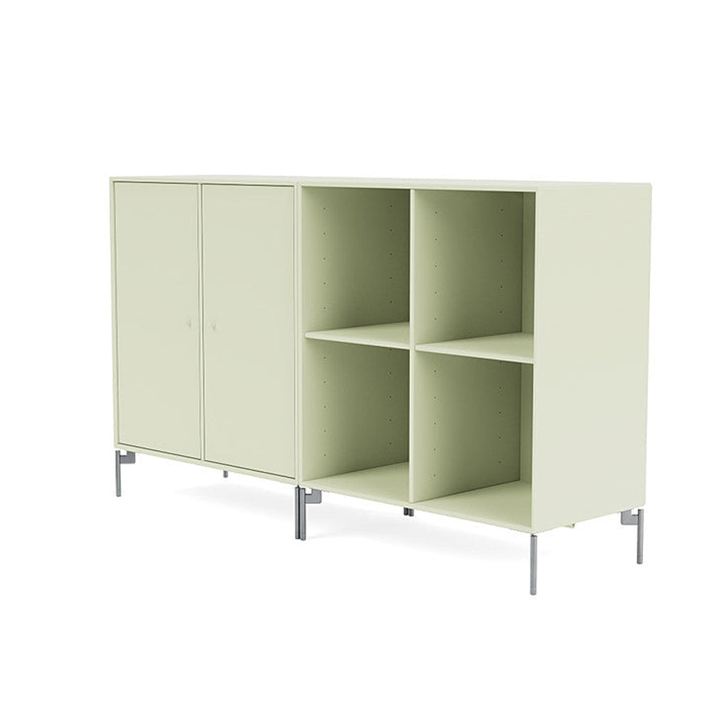 [product_category]-Montana Pair Classic Sideboard With Legs, Pomelo/Matt Chrome-Montana Furniture-5714322265478-0000PAIR-140-01-MON-1