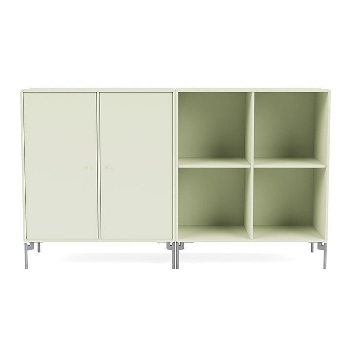 [product_category]-Montana Pair Classic Sideboard With Legs, Pomelo/Matt Chrome-Montana Furniture-5714322265478-0000PAIR-140-01-MON-2