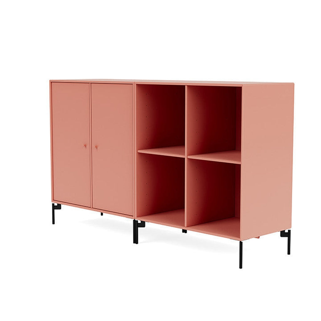 [product_category]-Montana Pair Classic Sideboard With Legs, Rhubarb/Black-Montana Furniture-5714322266376-0000PAIR-151-03-MON-1