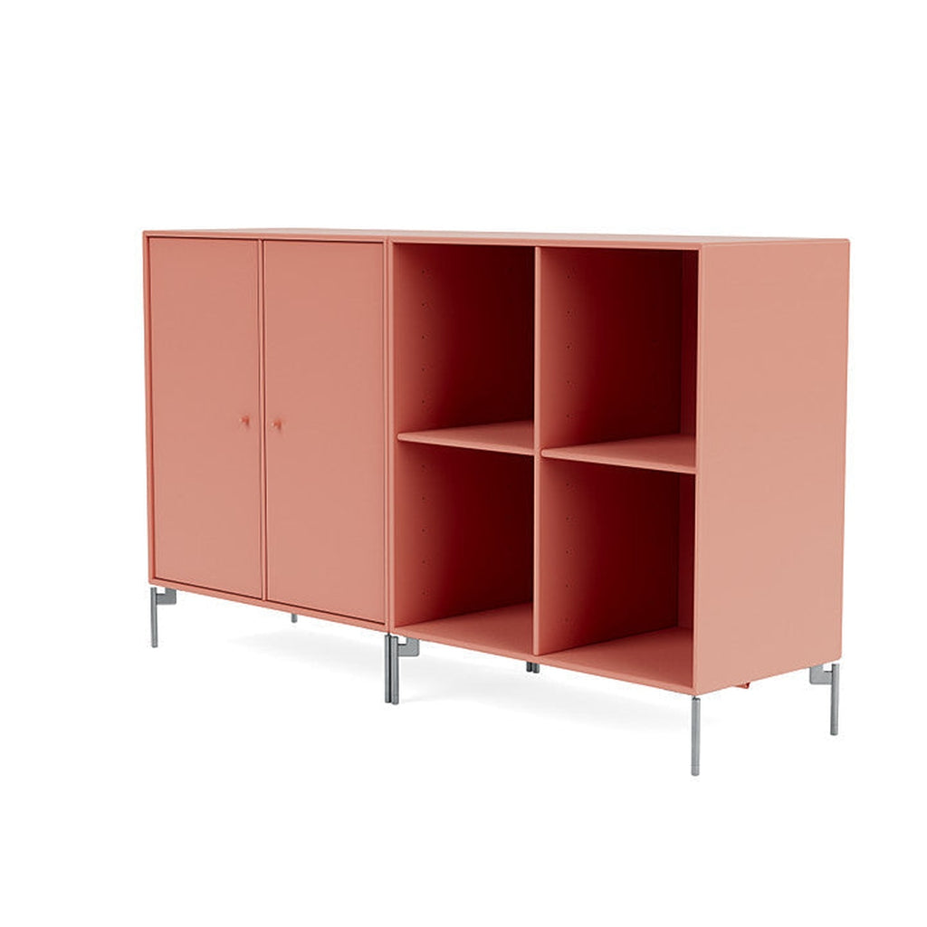 [product_category]-Montana Pair Classic Sideboard With Legs, Rhubarb/Matt Chrome-Montana Furniture-5714322266352-0000PAIR-151-01-MON-1
