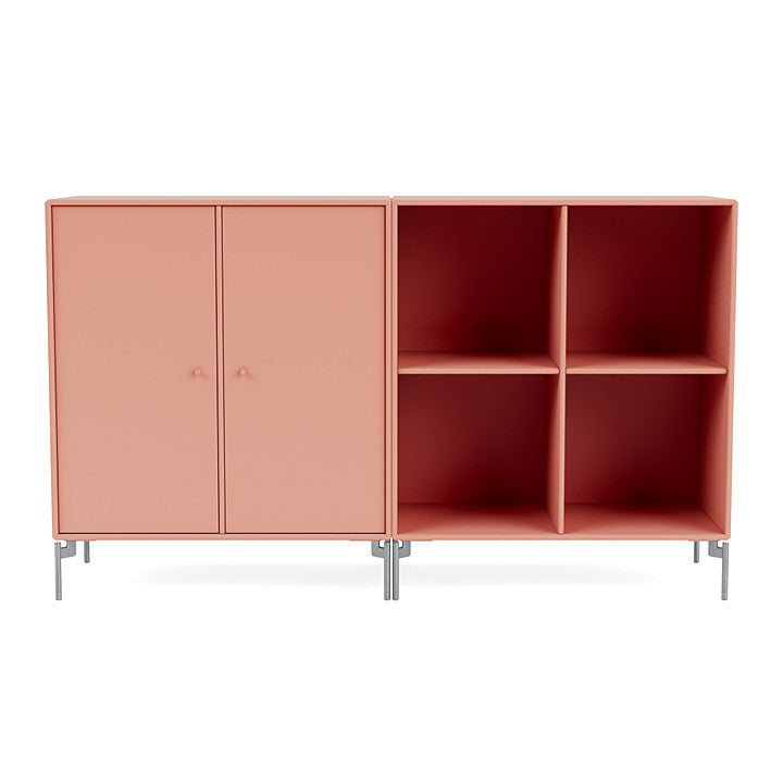 [product_category]-Montana Pair Classic Sideboard With Legs, Rhubarb/Matt Chrome-Montana Furniture-5714322266352-0000PAIR-151-01-MON-2