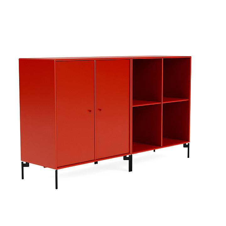 [product_category]-Montana Pair Classic Sideboard With Legs, Rosehip/Black-Montana Furniture-5714322265898-0000PAIR-145-03-MON-3