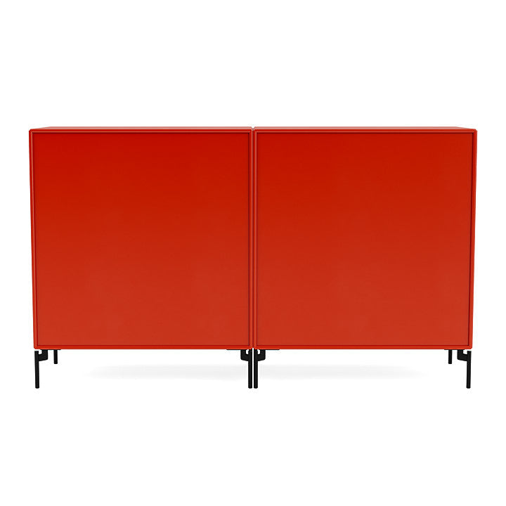 [product_category]-Montana Pair Classic Sideboard With Legs, Rosehip/Black-Montana Furniture-5714322265898-0000PAIR-145-03-MON-4