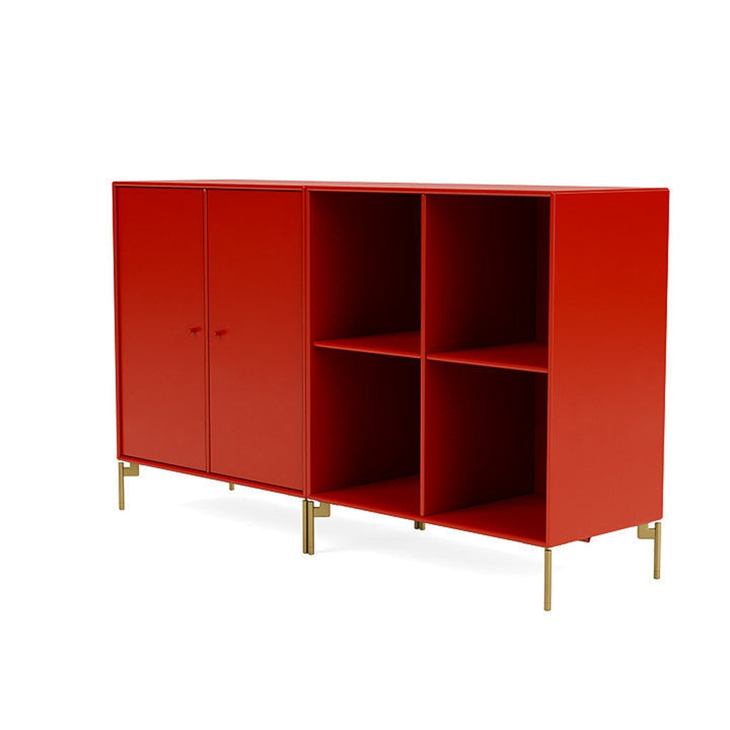 [product_category]-Montana Pair Classic Sideboard With Legs, Rosehip/Brass-Montana Furniture-5714322265942-0000PAIR-145-09-MON-1