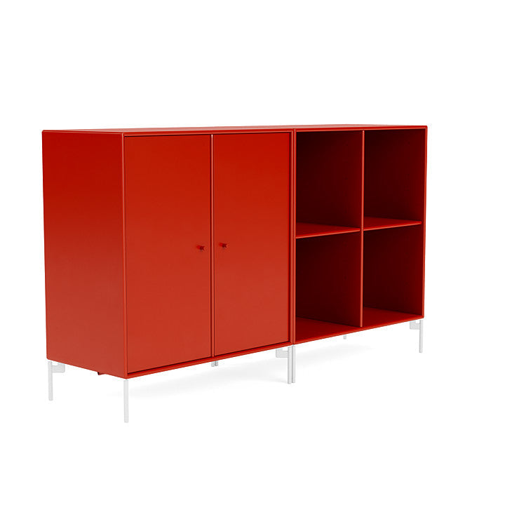 [product_category]-Montana Pair Classic Sideboard With Legs, Rosehip/Snow White-Montana Furniture-5714322265881-0000PAIR-145-02-MON-3