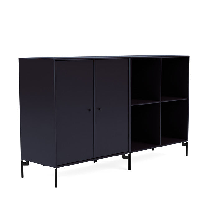 [product_category]-Montana Pair Classic Sideboard With Legs, Shadow/Black-Montana Furniture-5714322266055-0000PAIR-147-03-MON-3