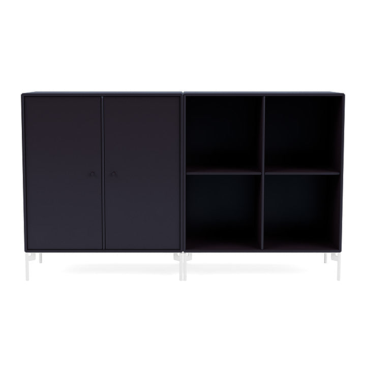 [product_category]-Montana Pair Classic Sideboard With Legs, Shadow/Snow White-Montana Furniture-5714322266048-0000PAIR-147-02-MON-2