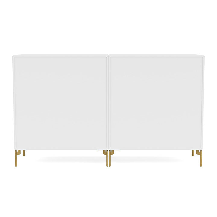 [product_category]-Montana Pair Classic Sideboard With Legs, Snow White/Brass-Montana Furniture-5714322267700-0000PAIR-38-09-MON-4