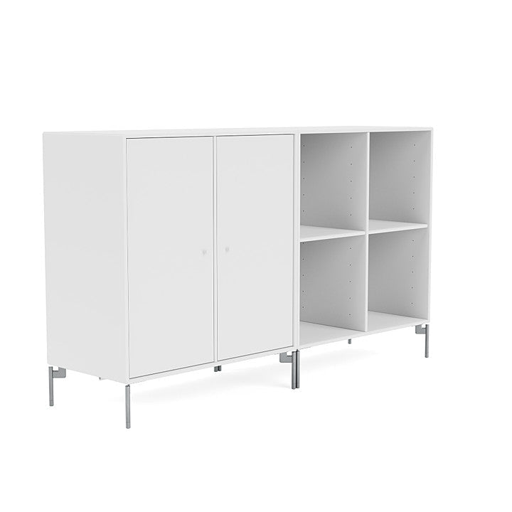 [product_category]-Montana Pair Classic Sideboard With Legs, Snow White/Matt Chrome-Montana Furniture-5714322267632-0000PAIR-38-01-MON-3