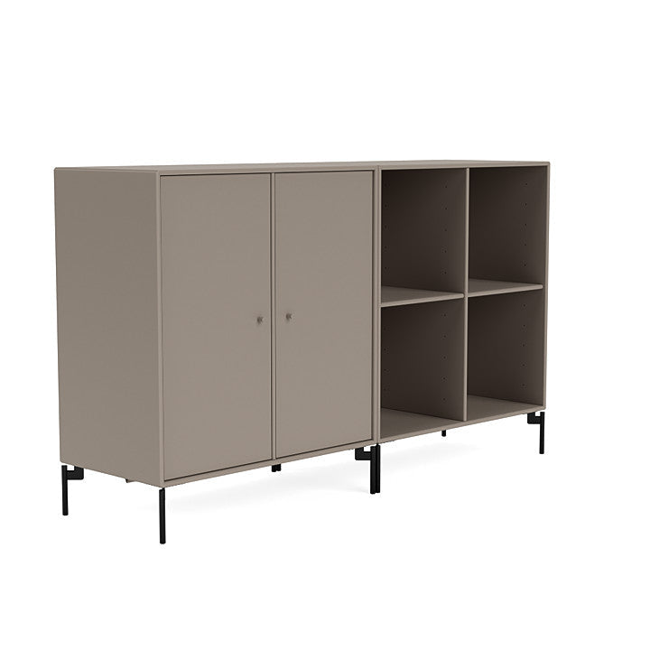 [product_category]-Montana Pair Classic Sideboard With Legs, Truffle/Black-Montana Furniture-5714322265577-0000PAIR-141-03-MON-3