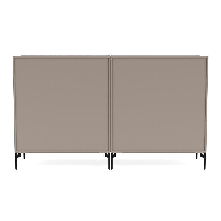 [product_category]-Montana Pair Classic Sideboard With Legs, Truffle/Black-Montana Furniture-5714322265577-0000PAIR-141-03-MON-4
