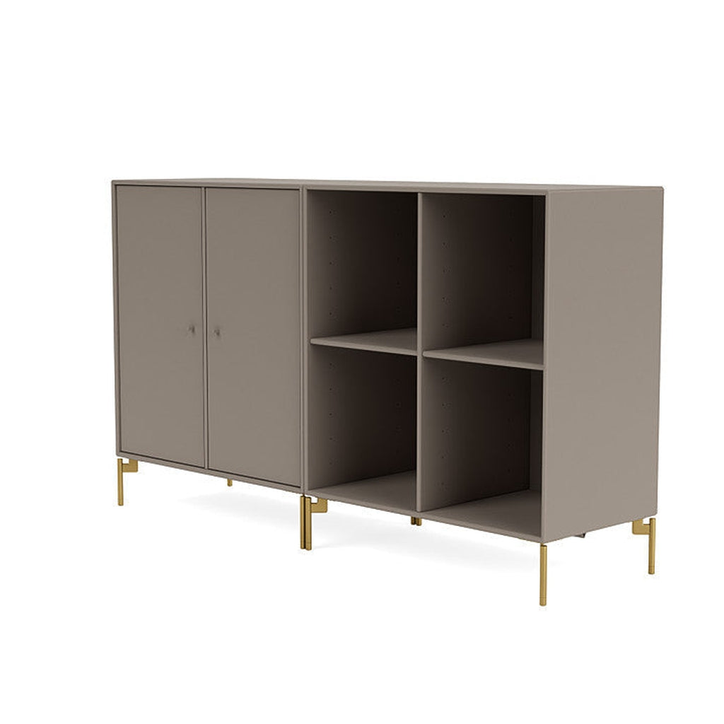 [product_category]-Montana Pair Classic Sideboard With Legs, Truffle/Brass-Montana Furniture-5714322265621-0000PAIR-141-09-MON-1