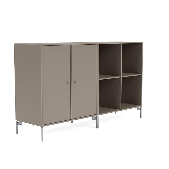 [product_category]-Montana Pair Classic Sideboard With Legs, Truffle/Matt Chrome-Montana Furniture-5714322265553-0000PAIR-141-01-MON-3