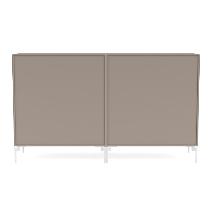 [product_category]-Montana Pair Classic Sideboard With Legs, Truffle/Snow White-Montana Furniture-5714322265560-0000PAIR-141-02-MON-4