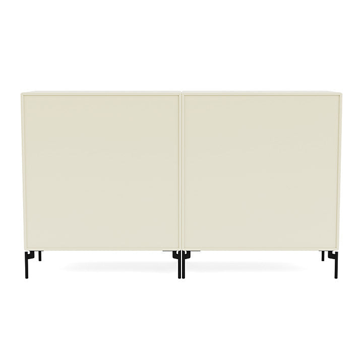 [product_category]-Montana Pair Classic Sideboard With Legs, Vanilla/Black-Montana Furniture-5714322266291-0000PAIR-150-03-MON-4
