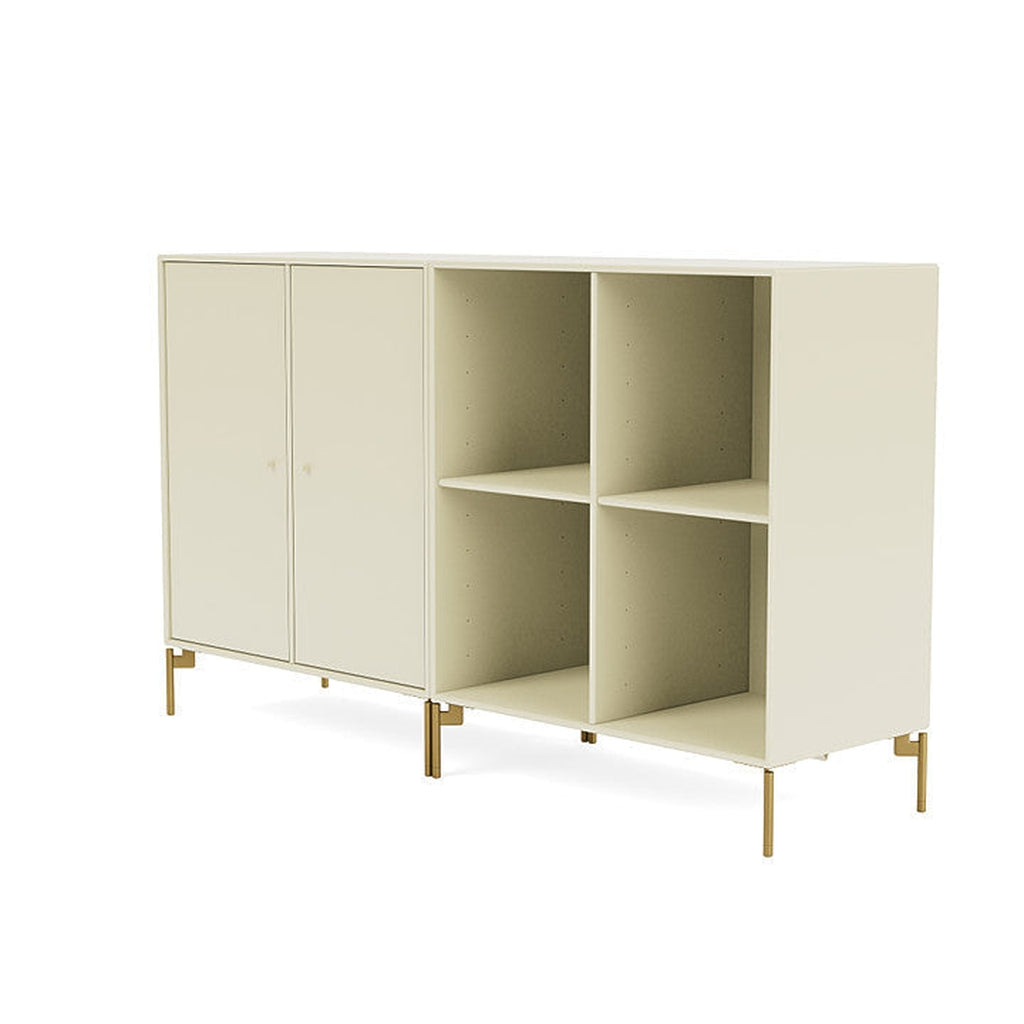 [product_category]-Montana Pair Classic Sideboard With Legs, Vanilla/Brass-Montana Furniture-5714322266345-0000PAIR-150-09-MON-1