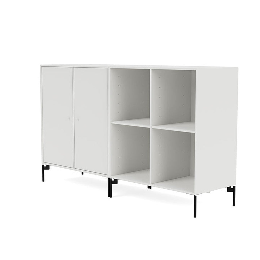 [product_category]-Montana Pair Classic Sideboard With Legs, White/Black-Montana Furniture-5714322264532-0000PAIR-01-03-MON-1