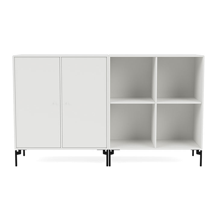 [product_category]-Montana Pair Classic Sideboard With Legs, White/Black-Montana Furniture-5714322264532-0000PAIR-01-03-MON-2