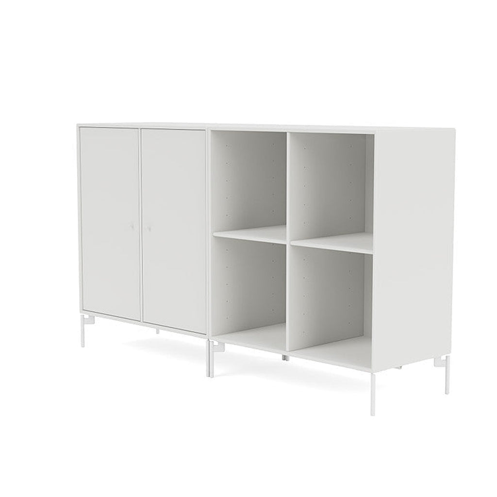 [product_category]-Montana Pair Classic Sideboard With Legs, White/Snow White-Montana Furniture-5714322264525-0000PAIR-01-02-MON-1
