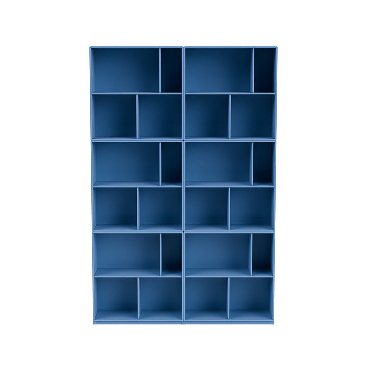 [product_category]-Montana Read Spacious Bookshelf With 3 Cm Plinth, Azure Blue-Montana Furniture-5714322268530-0000READ-154-06-MON-2