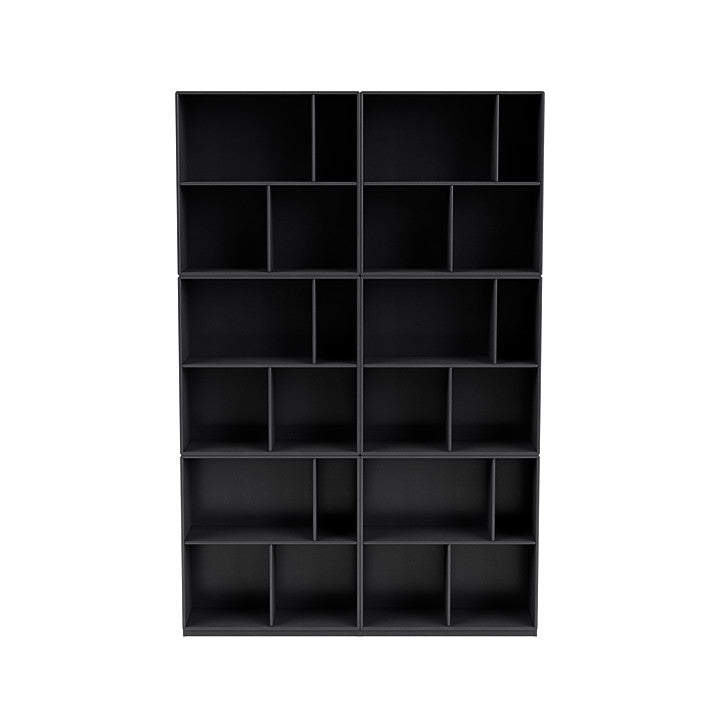 [product_category]-Montana Read Spacious Bookshelf With 3 Cm Plinth, Carbon Black-Montana Furniture-5714322268929-0000READ-36-06-MON-2