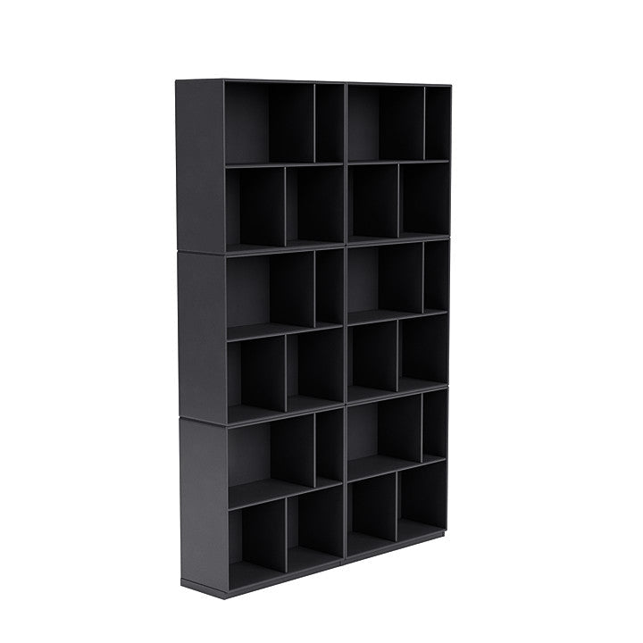 [product_category]-Montana Read Spacious Bookshelf With 3 Cm Plinth, Carbon Black-Montana Furniture-5714322268929-0000READ-36-06-MON-3