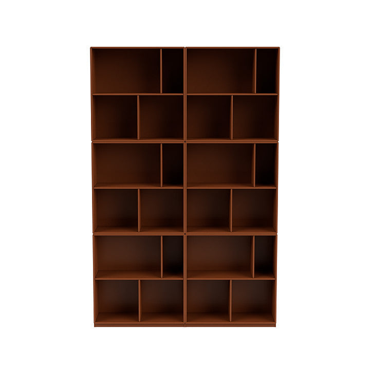 [product_category]-Montana Read Spacious Bookshelf With 3 Cm Plinth, Hazelnut Brown-Montana Furniture-5714322268325-0000READ-146-06-MON-2