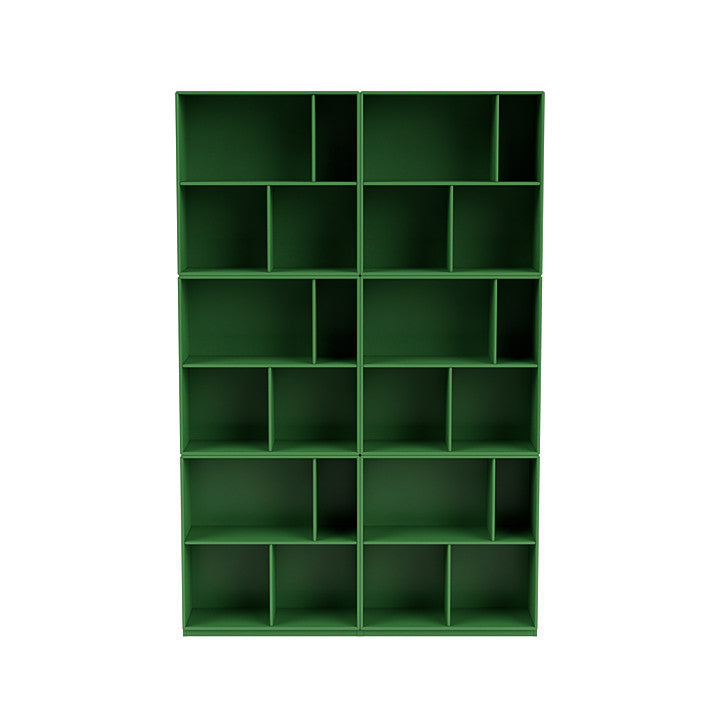 [product_category]-Montana Read Spacious Bookshelf With 3 Cm Plinth, Parsley Green-Montana Furniture-5714322268509-0000READ-152-06-MON-2