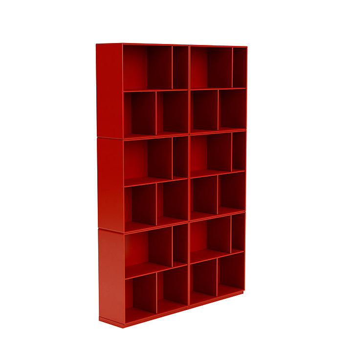 [product_category]-Montana Read Spacious Bookshelf With 3 Cm Plinth, Rosehip Red-Montana Furniture-5714322268295-0000READ-145-06-MON-3