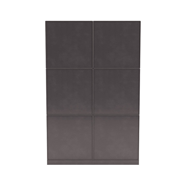 [product_category]-Montana Read Spacious Bookshelf With 7 Cm Plinth, Coffee Brown-Montana Furniture-5714322268905-0000READ-35-07-MON-4
