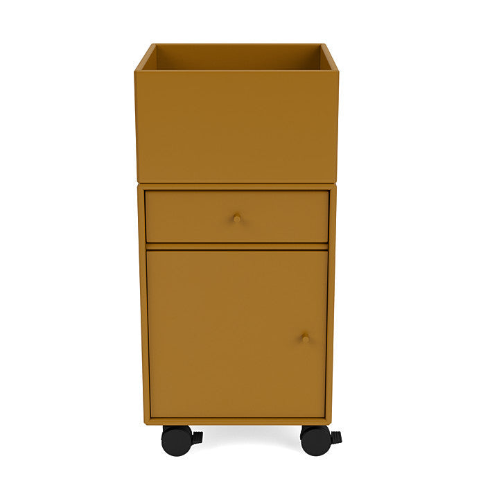 [product_category]-Montana Runner Office Unit On Castors, Amber Yellow-Montana Furniture-5714322828055-00RUNNER-142-05-MON-2