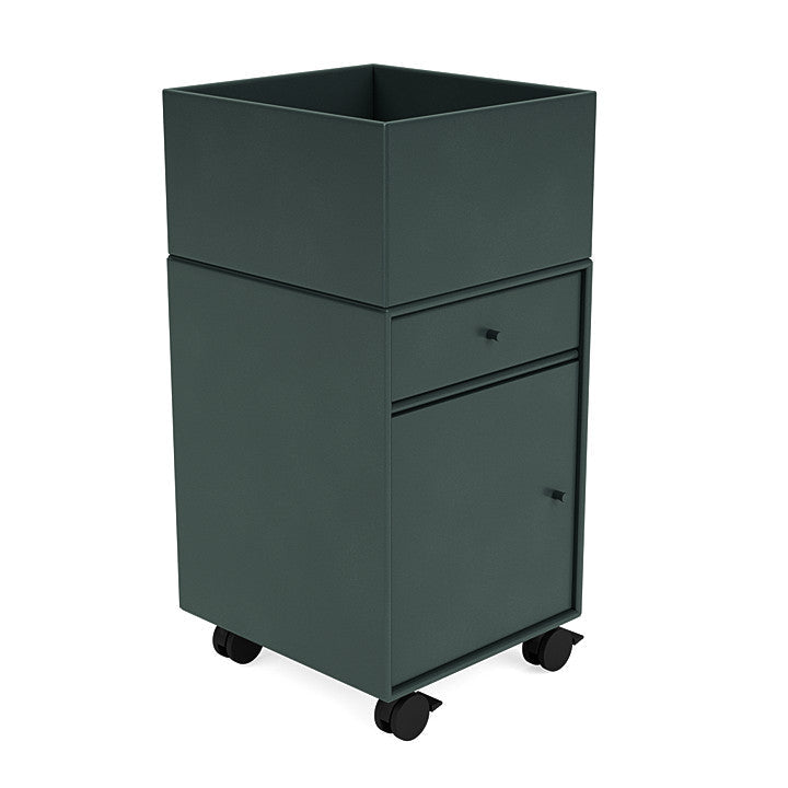 [product_category]-Montana Runner Office Unit On Castors, Black Jade-Montana Furniture-5714322828253-00RUNNER-163-05-MON-3