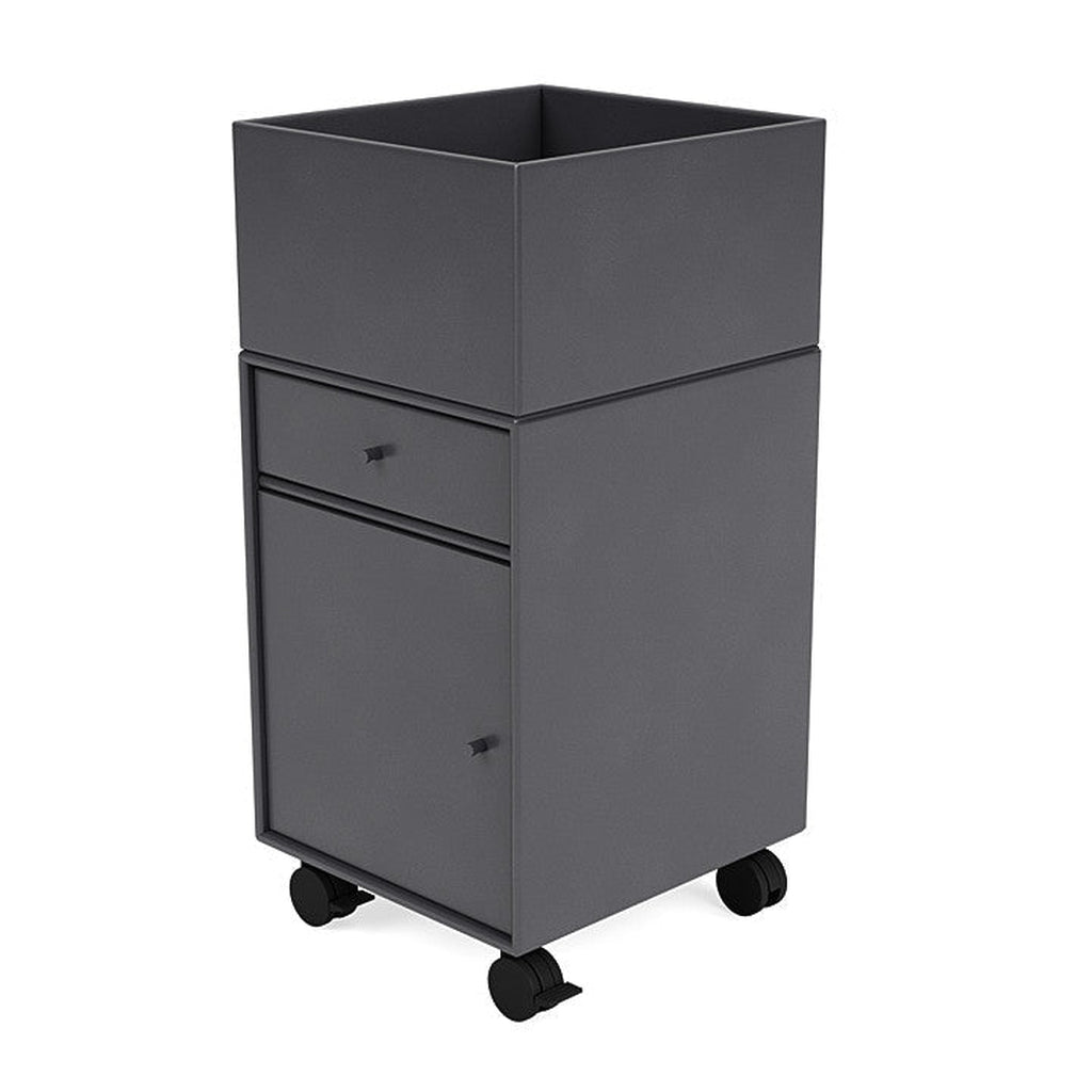 [product_category]-Montana Runner Office Unit On Castors, Carbon Black-Montana Furniture-5714322828291-00RUNNER-36-05-MON-1