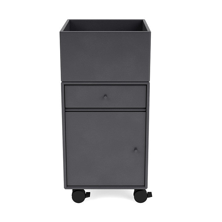 [product_category]-Montana Runner Office Unit On Castors, Carbon Black-Montana Furniture-5714322828291-00RUNNER-36-05-MON-2