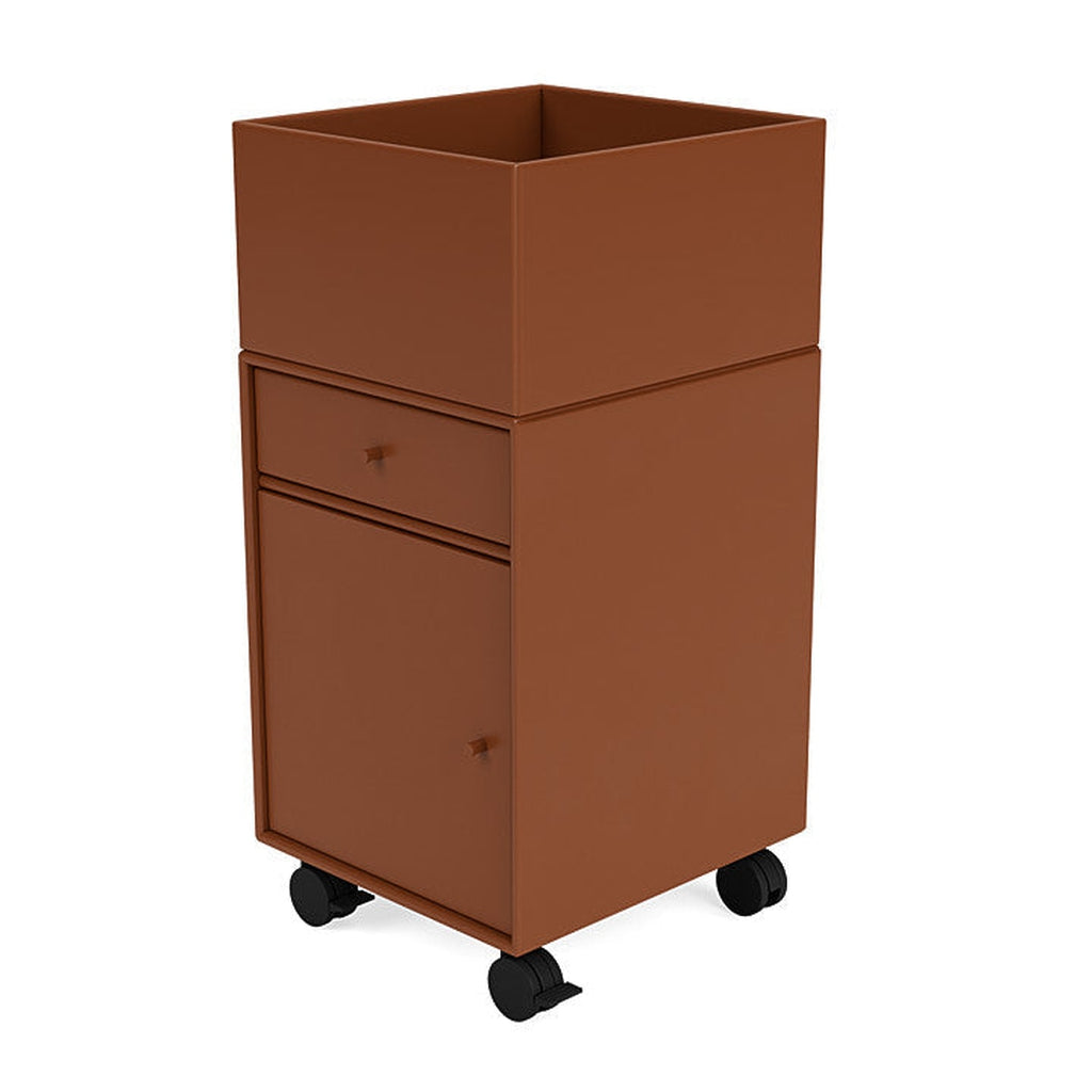 [product_category]-Montana Runner Office Unit On Castors, Hazelnut Brown-Montana Furniture-5714322828093-00RUNNER-146-05-MON-1