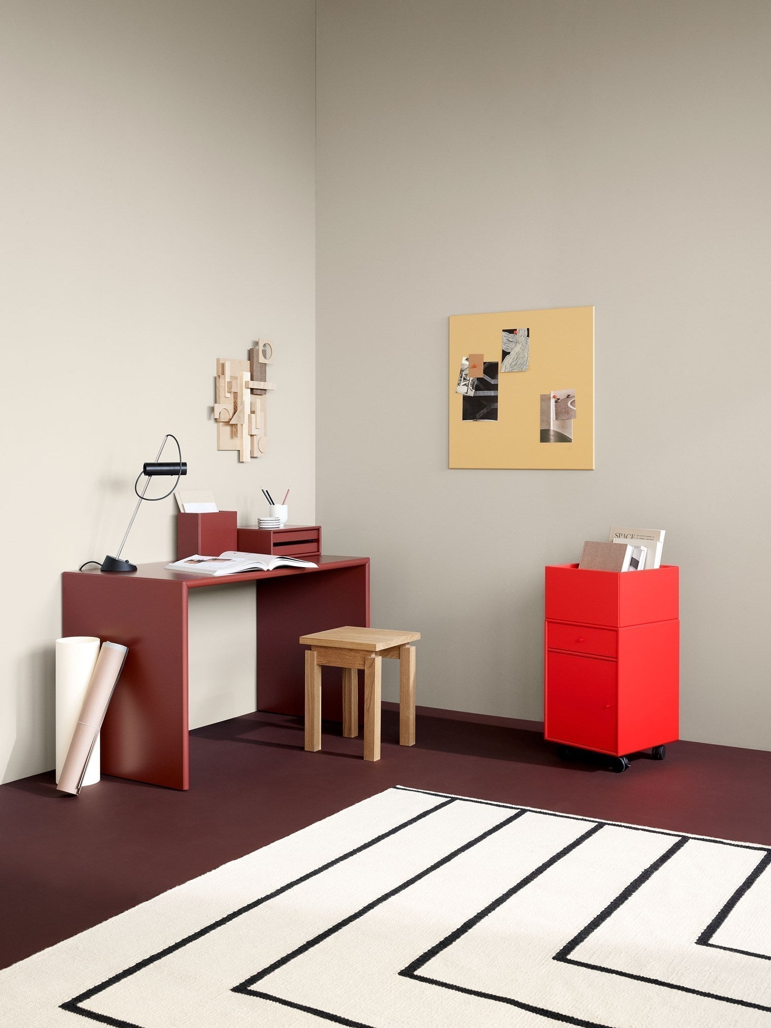 [product_category]-Montana Runner Office Unit On Castors, Ruby-Montana Furniture-5715288369071-00RUNNER-167-05-MON-7