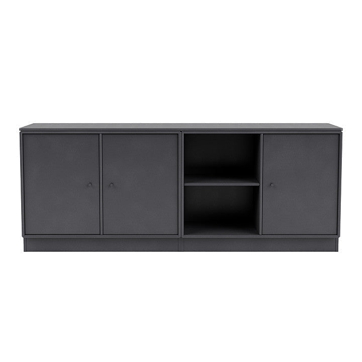 [product_category]-Montana Save Lowboard With 7 Cm Plinth, Carbon Black-Montana Furniture-5714322260022-0000SAVE-36-07-MON-2